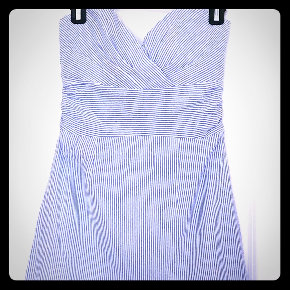 Southern Frock Seersucker (sweetheart strapless)